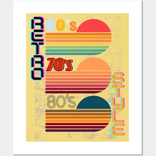 60's 70's 80's Retro style Posters and Art